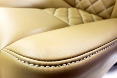 Twin Comanche Seat Stitching